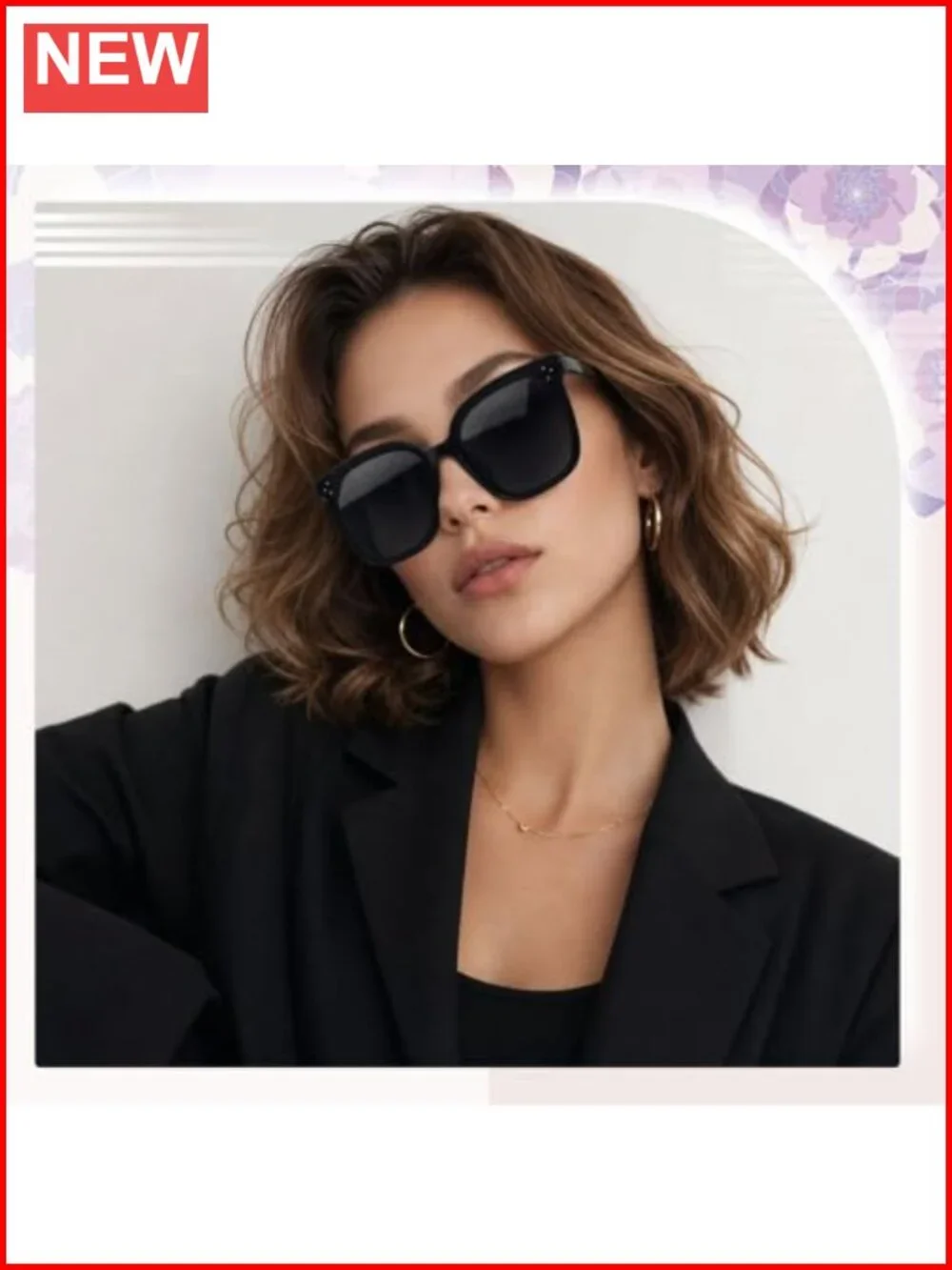 Vintage Oversized Square Sunglasses 2 Pack